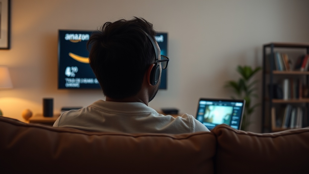 Laptop, tablet, and streaming apps on a desk — subscription audit setup